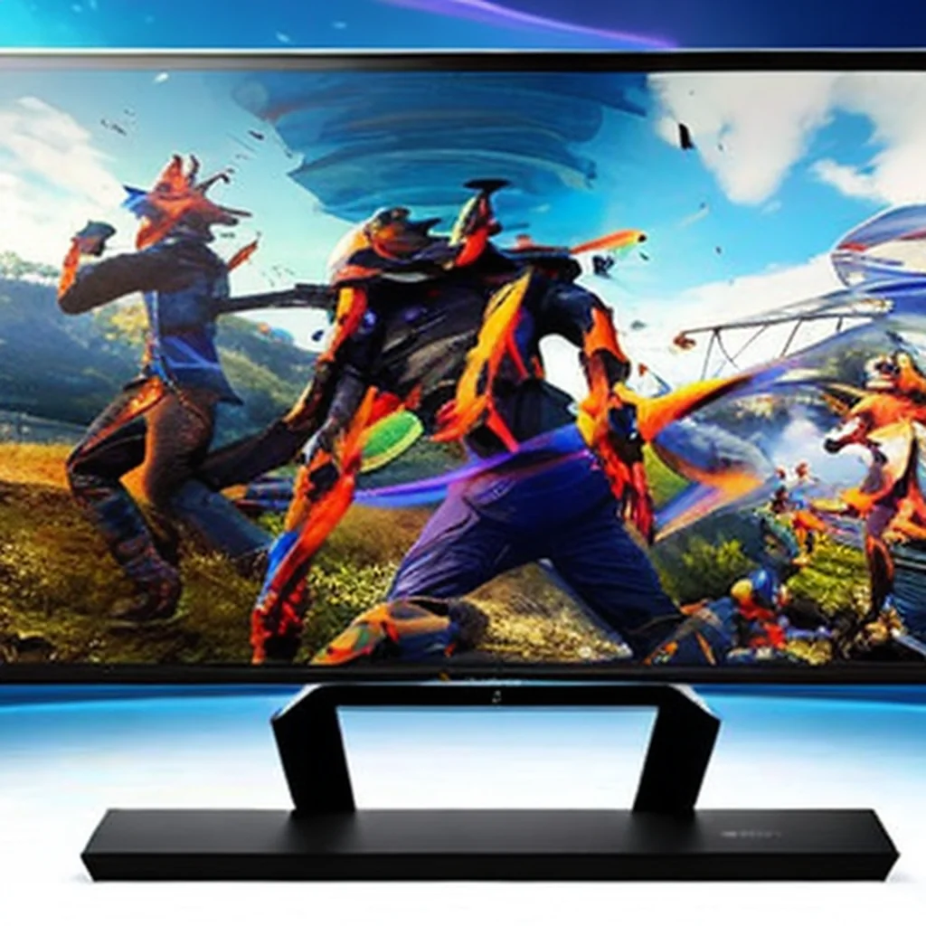 Artistic representation for "unleash high-speed gaming on sony inzone m10s oled monitor: 27