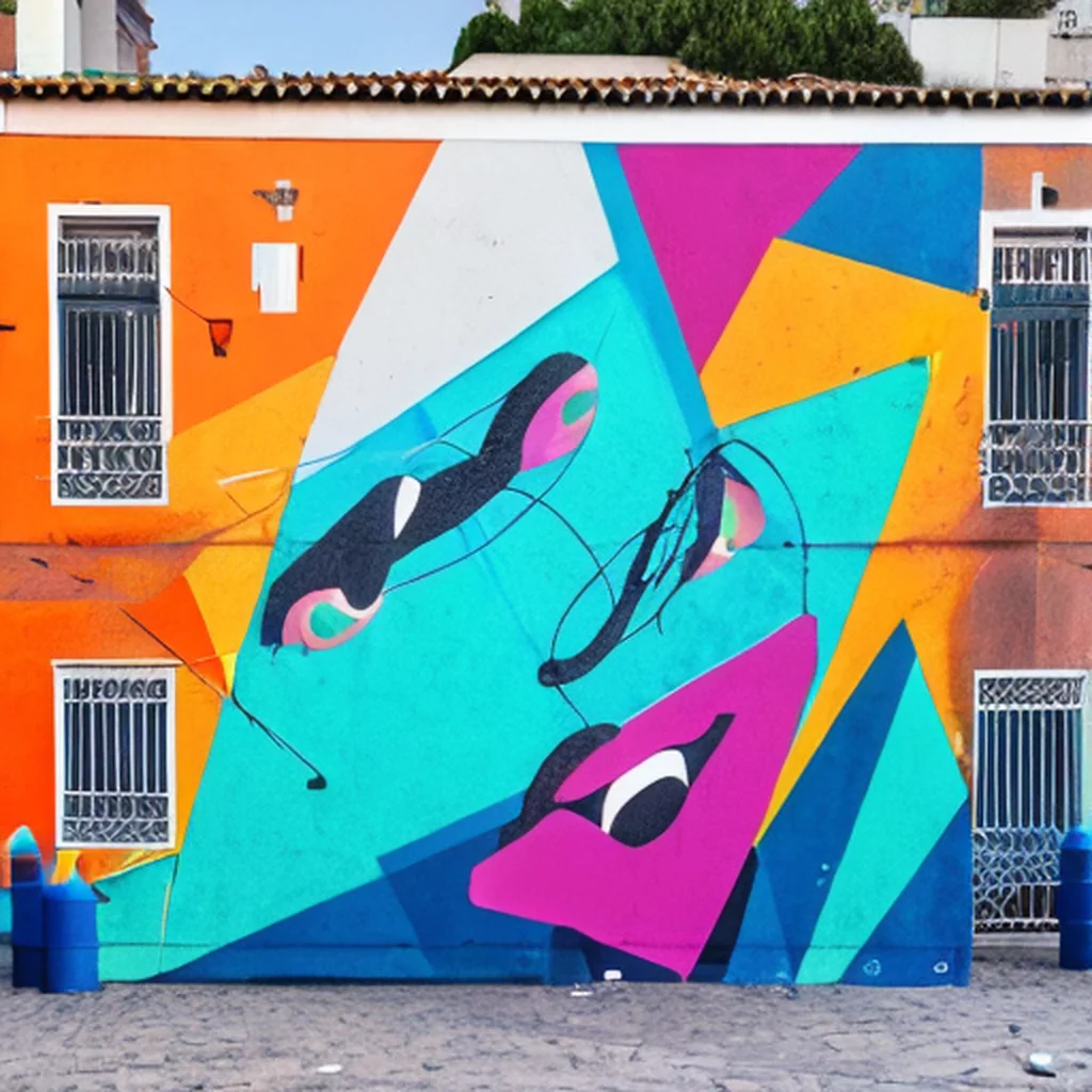 Artistic representation for BGaming Partners with Portuguese Street Artist Gonçalo MAR for Creative Art Project in Lisbon