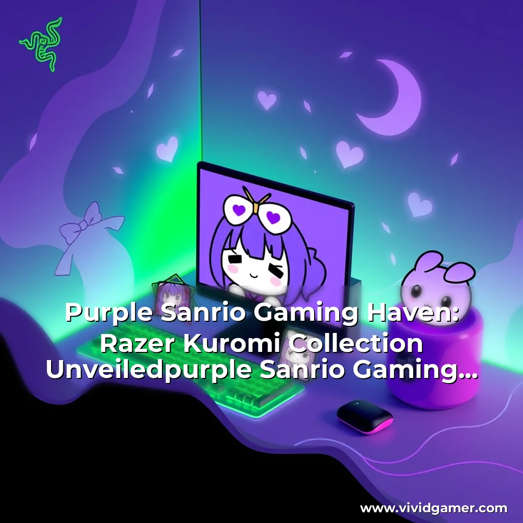 Artistic representation for Purple Sanrio Gaming Haven: Razer Kuromi Collection Unveiledpurple Sanrio Gaming Haven: Razer Kuromi Collection Unveiled!