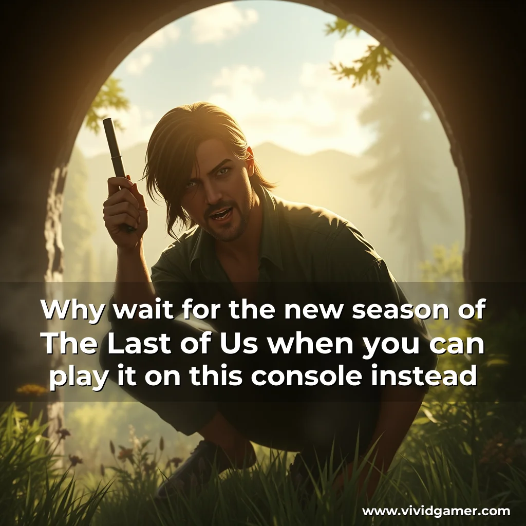 Artistic representation for Why wait for the new season of The Last of Us when you can play it on this console instead