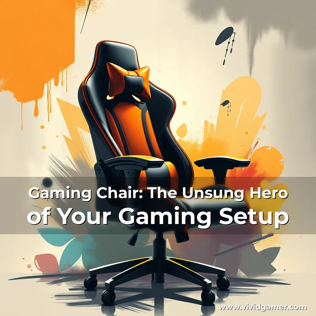 Artistic representation for Gaming Chair: The Unsung Hero of Your Gaming Setup