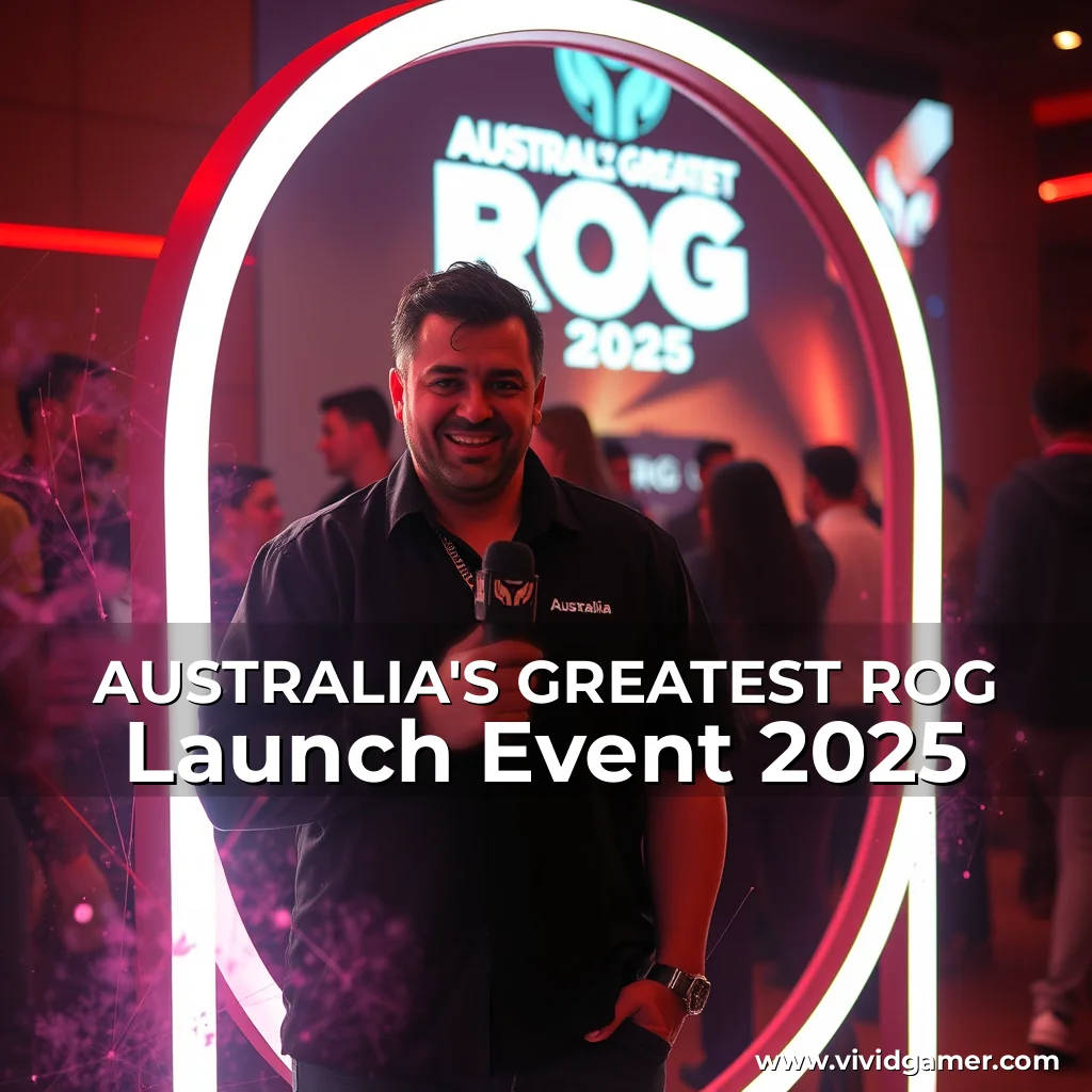 Artistic representation for AUSTRALIA'S GREATEST ROG Launch Event 2025