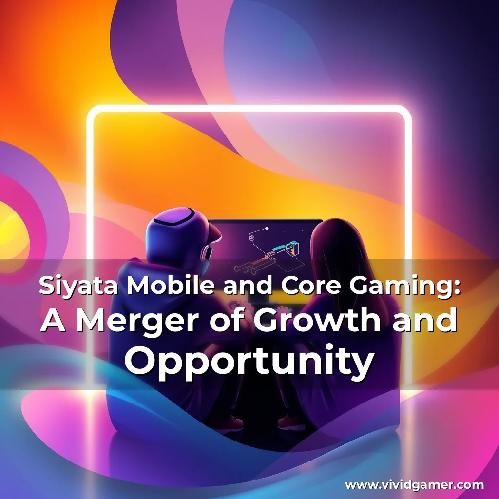 Artistic representation for Siyata Mobile and Core Gaming: A Merger of Growth and Opportunity