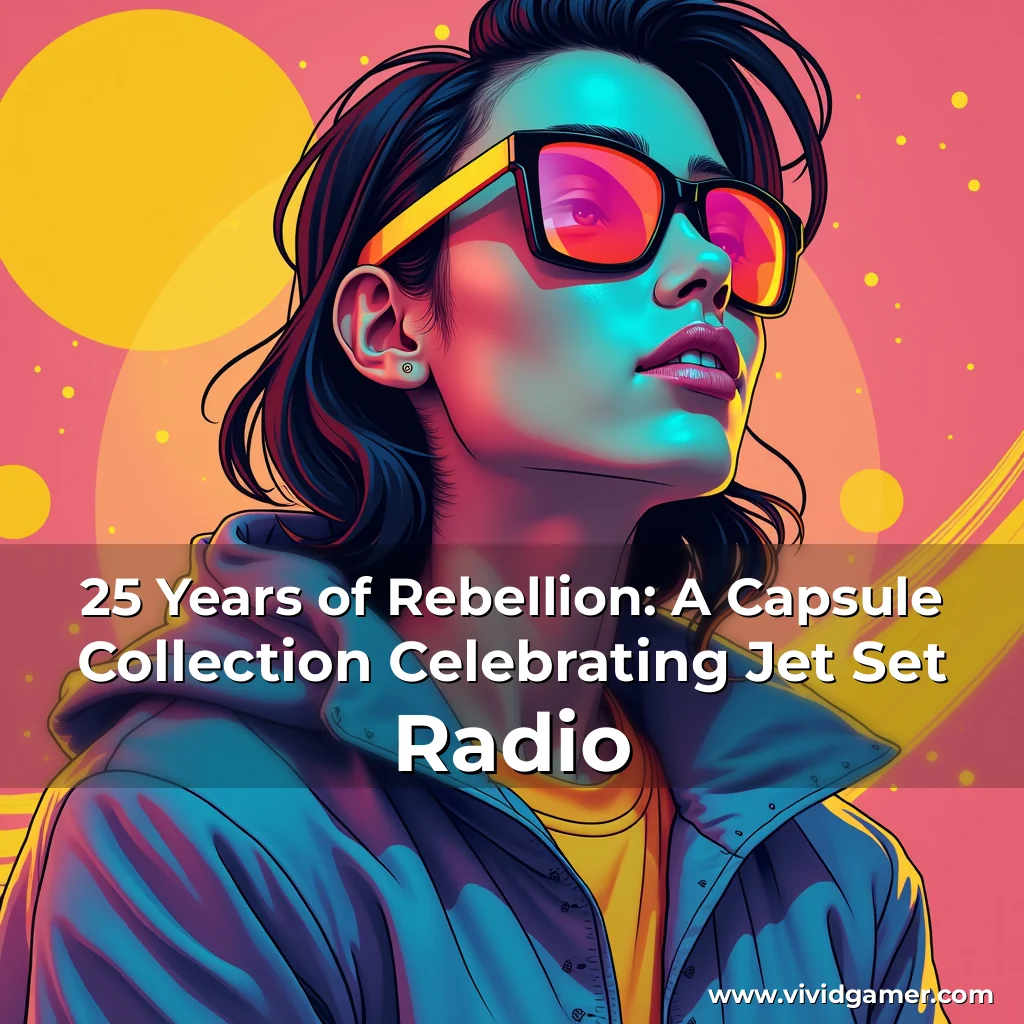 Artistic representation for 25 Years of Rebellion: A Capsule Collection Celebrating Jet Set Radio