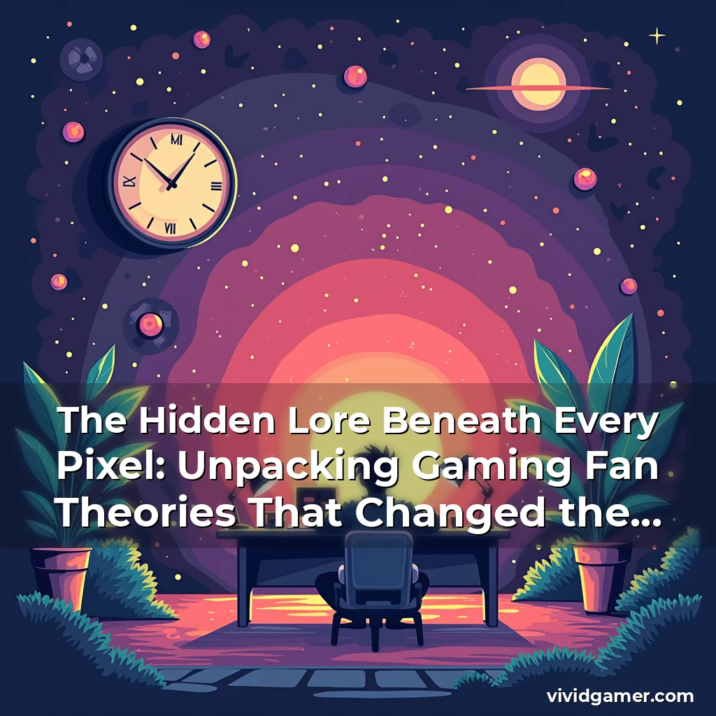 Artistic representation for The Hidden Lore Beneath Every Pixel: Unpacking Gaming Fan Theories That Changed the Industry