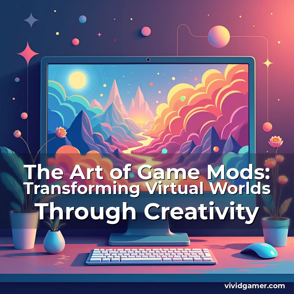 Artistic representation for The Art of Game Mods: Transforming Virtual Worlds Through Creativity