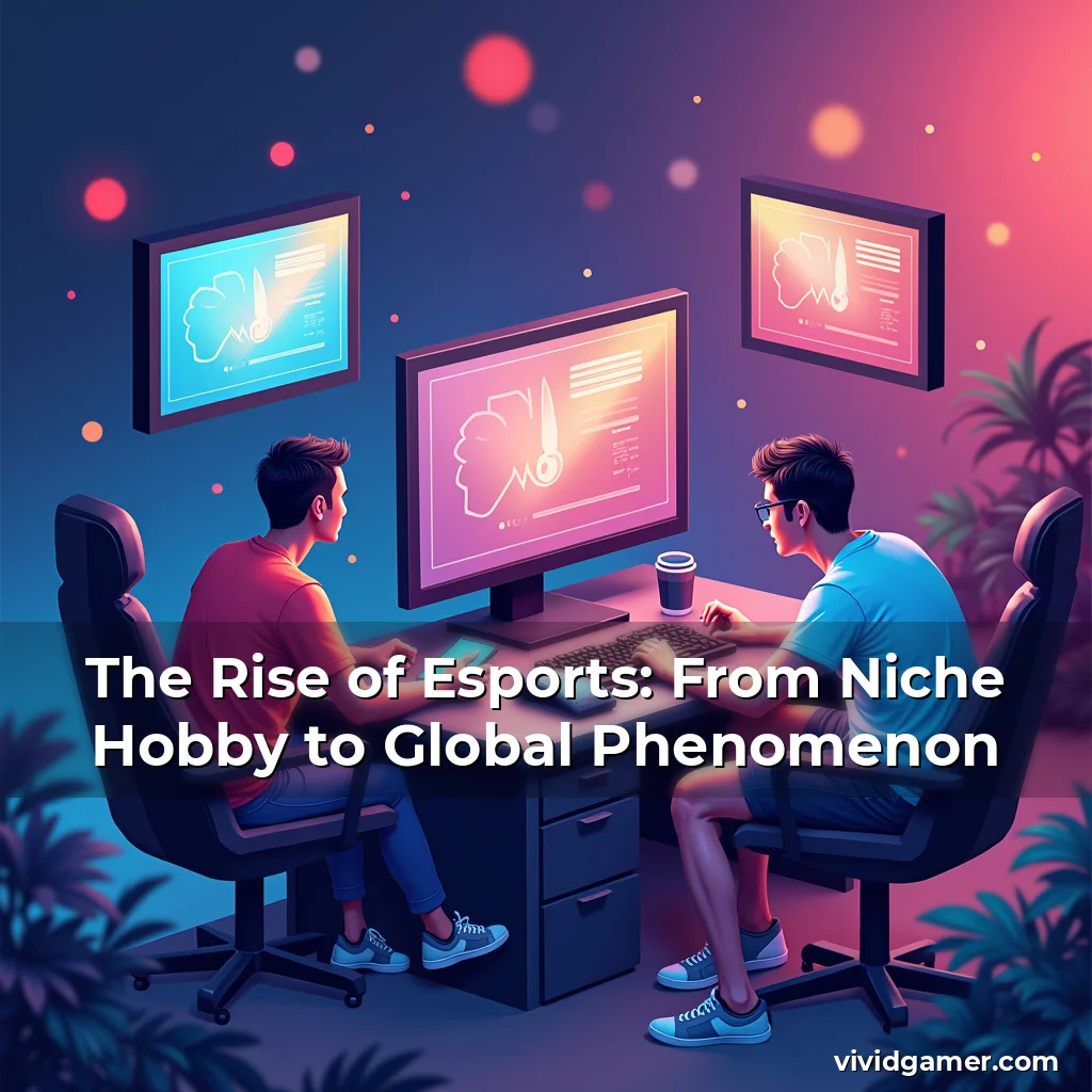 Artistic representation for The Rise of Esports: From Niche Hobby to Global Phenomenon