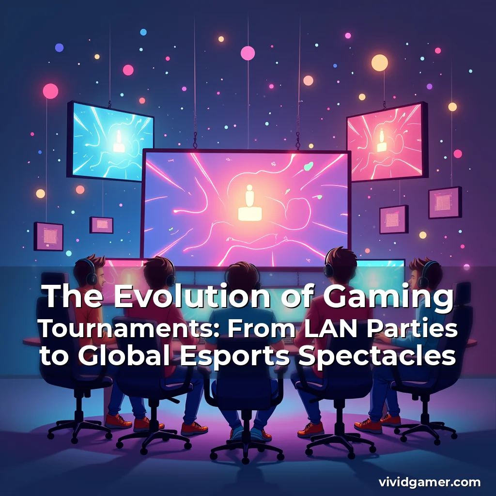 Artistic representation for The Evolution of Gaming Tournaments: From LAN Parties to Global Esports Spectacles